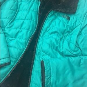 The North Face Turquoise Quilted Jacket